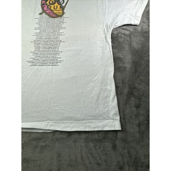 Vintage U2 Zoo Tv Outside Broadcast T-Shirt Extra Large White 1992 Rock Band 90s - Picture 15 of 16